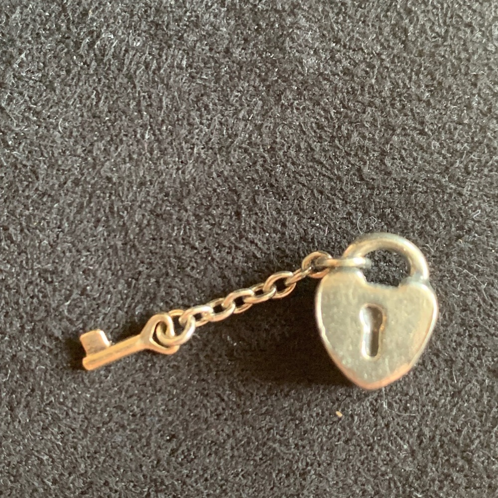 Pandora Charms | Silver and Gold lock and key